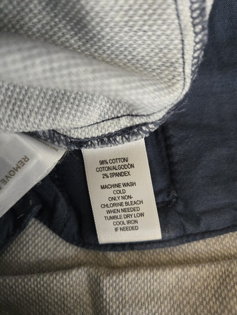 Ann Taylor LOFT Blue White Flecked Riviera Cropped Pants Julie Fit EB4 - Picture 6 of 13